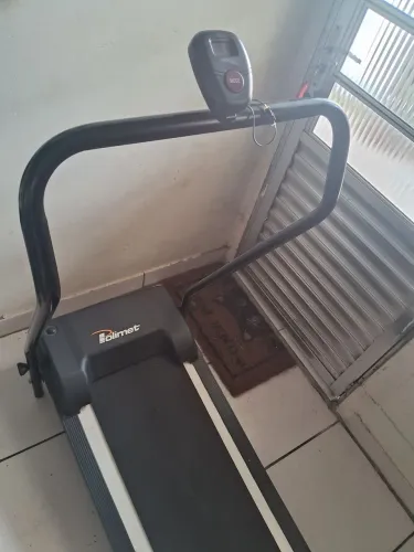Esteira Mecânica POLIMET EMP-880 Dobrável Academia 5 Funçoes com Display Fitness Exercício