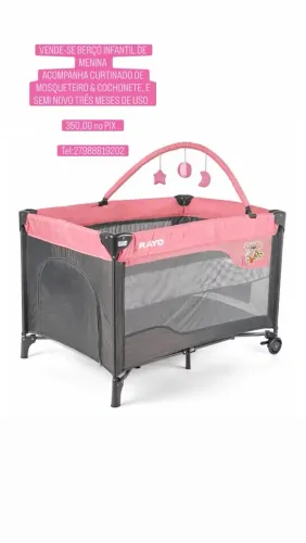 Berço infantil menina