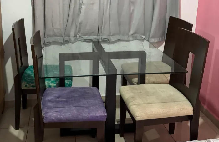 Mesa de vidro móveis Conquista