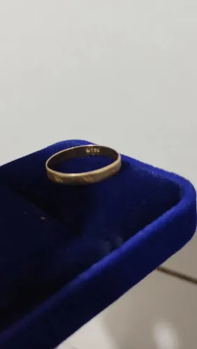 Aliança de ouro 18k maciça pra vender logo r$ 450
