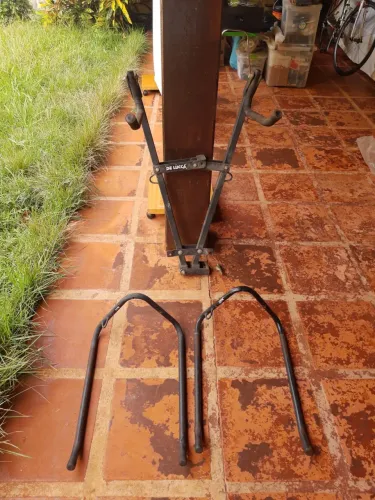 Suporte carregar bike em carro + 2 suportes de parede