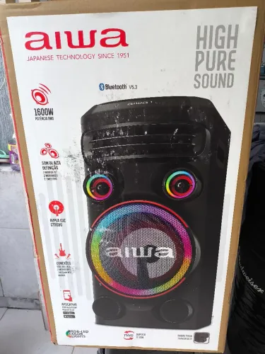 Caixa de som Aiwa nova lacrada