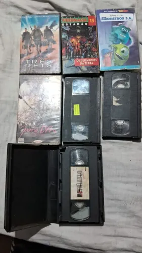 KIT 7 unidades de fitas VHS VARIOS TITULOS