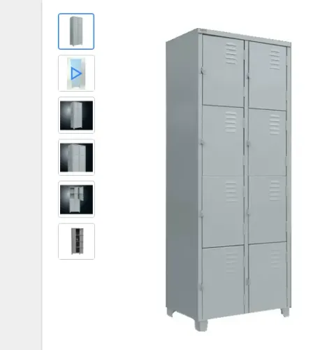 armario de vestiario com 8 portas
