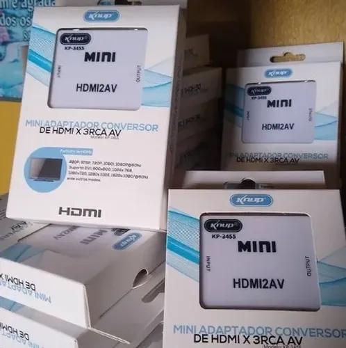 Adaptador para conversão Hdmi para AV Rca