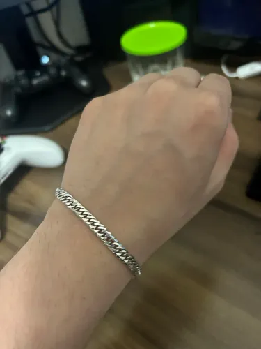 Pulseira de prata italiana 925 maciça
