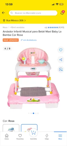 Vende-se andador infantil