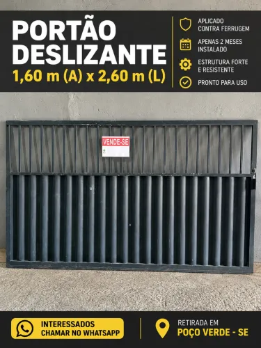 PORTÃO DE AÇO DESLIZANTE