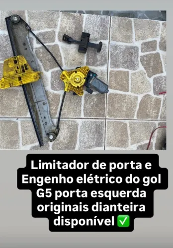 Engenho de vidro elétrico original de gol g5 lado esquerdo porta dianteira