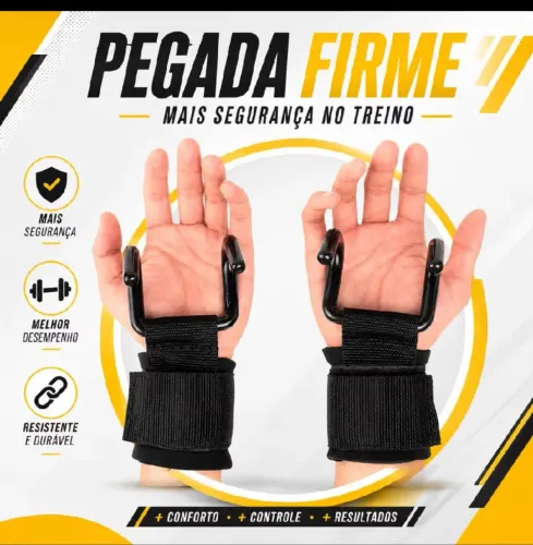 Par de strap gancho musculação treino