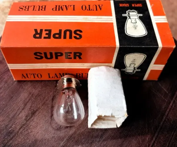 Caixa de lâmpada de farol 12V 35/35W para motos clássicas e antigas.