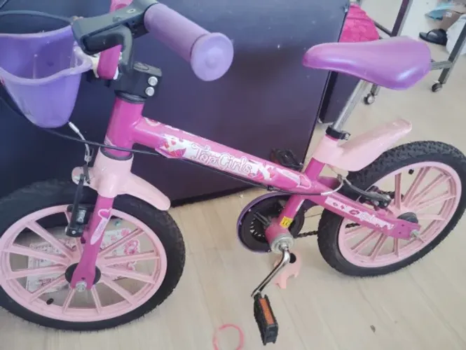 Bicicleta Infantil Nathor Aro 16 Top Girls Rosa