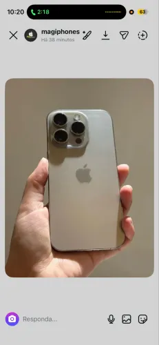IPhone 15 pro titânio natural