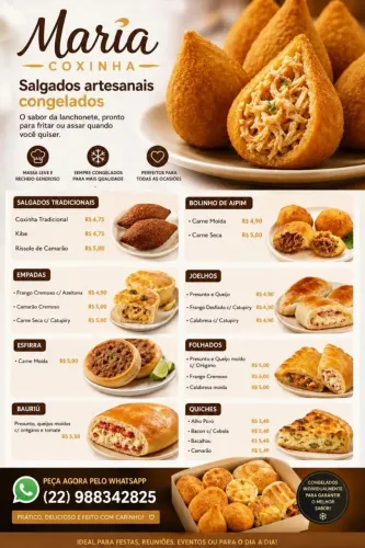 Fábrica de salgados congelados