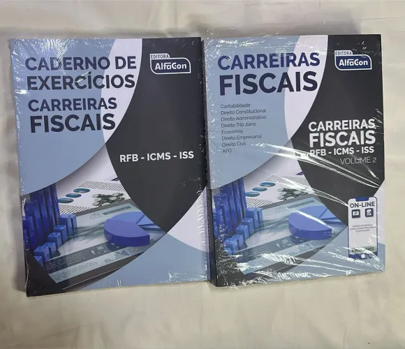 Caderno de exercícios - Carreiras Fiscais vol. 1 e 2 (RFB - ICMS - ISS).