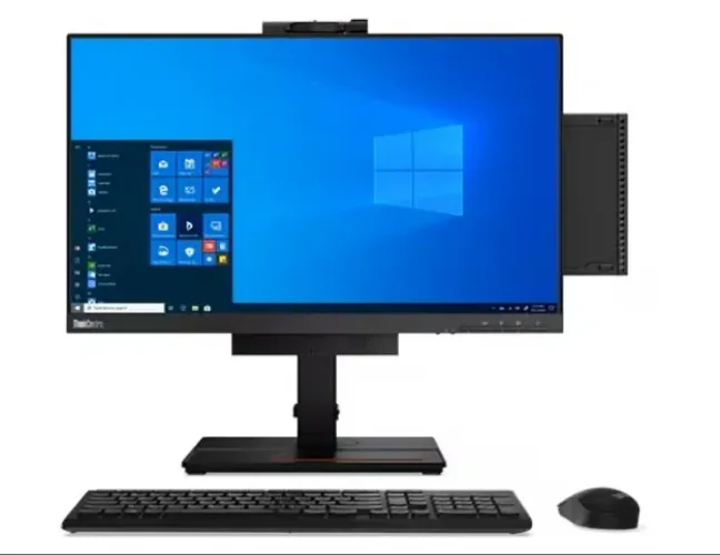 Computador Workstation All in One Lenovo thinkCentre M75q Gen2 com Monitore de 23,8 FHD