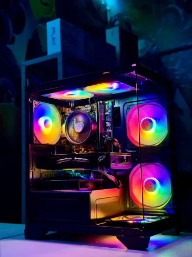 PC Gamer AMD Ryzen 5 5500, 16GB, RX580 8GB - Em até 18x / Loja Física
