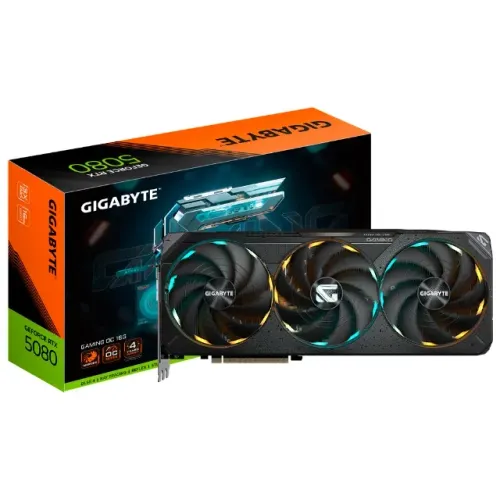 Placa de Vídeo Gigabyte Gaming OC 16GB GeForce RTX5080 GDDR7