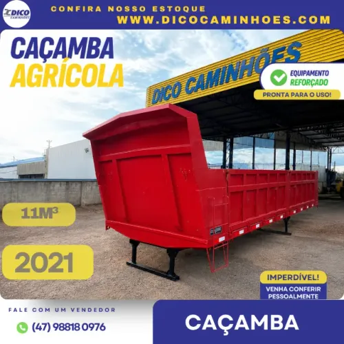 Caçamba Agrícola Capacidade: 11 M3 2021