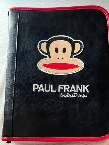 Fichário Paul Frank Couro Cintetico