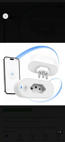 Tomada Inteligente Smart 16a Bivolt Monitoramento De Energia Branco