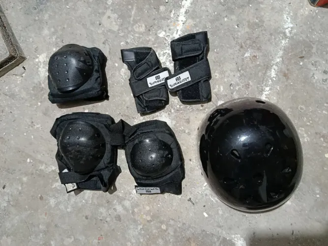 Kit proteção para skatista