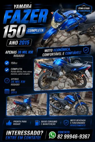 Fazer 150 2015 com baixa km