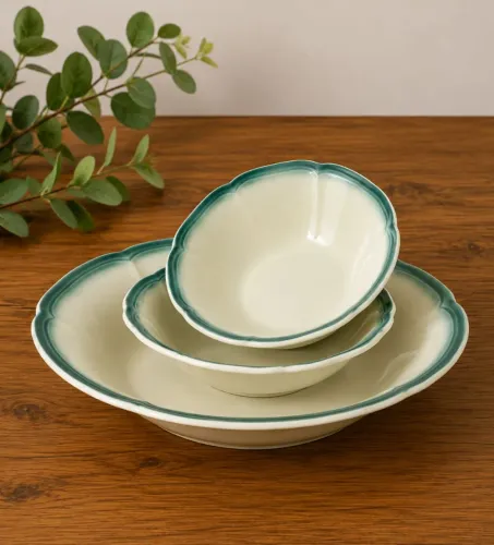 Saladeira Viramik Idealy + 2 Tigelas Originais Vintage