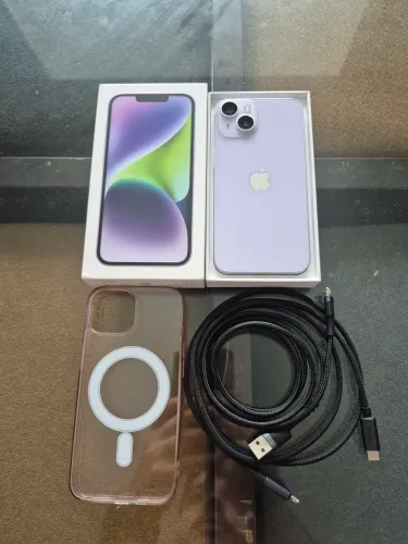 iPhone 14 128GB Lilás - 100% Original + Carregador Original e Acessórios