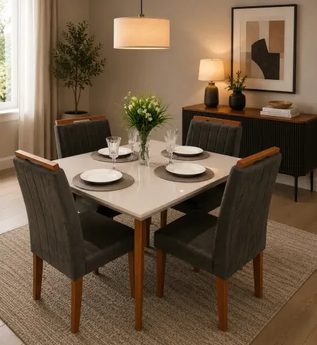 Mesa 4 Cadeiras OUTLET 21x de 89,00 FRETE GRÁTIS TAUBATÉ