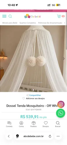 VENDO MOSQUITEIRO TENDA OFF