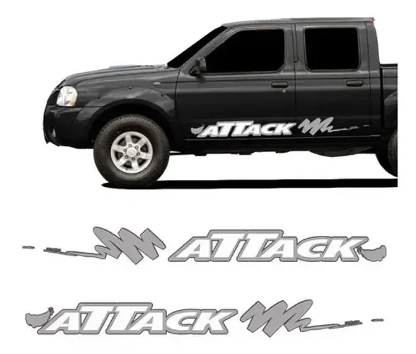 Faixa Frontier Attack 2002 Até 2007 Adesivo Lateral Branco