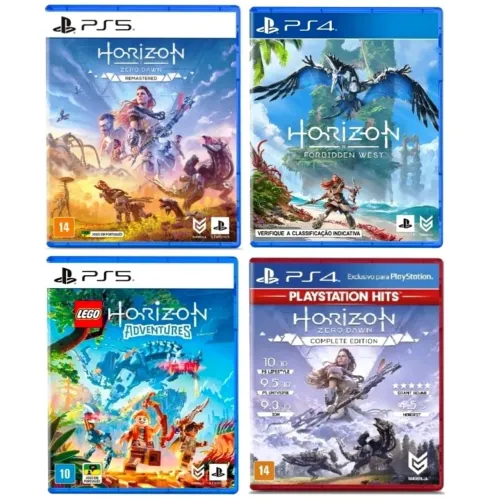 Coleção Horizon PS4 / PS5 mídia física (novo)