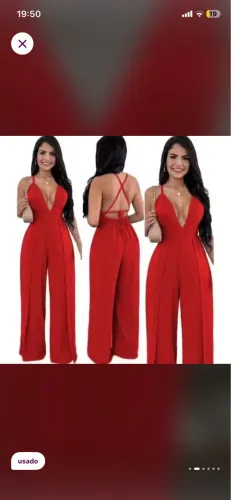 Macacão vermelho 