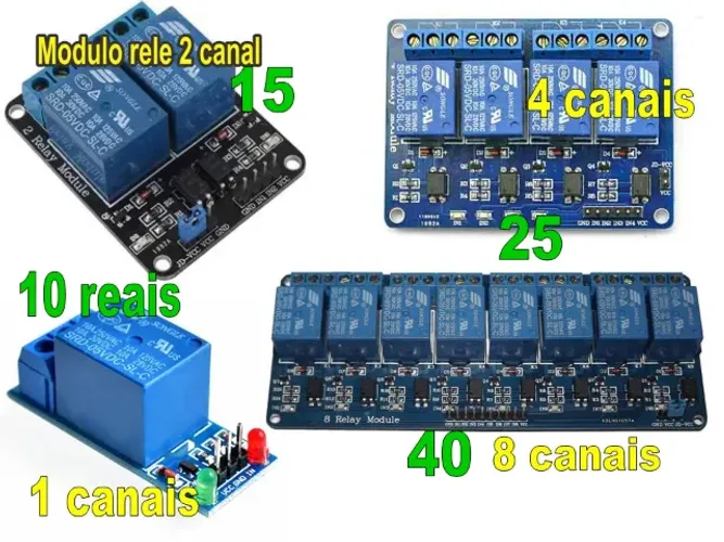 arduino Módulos de relé 1 canal