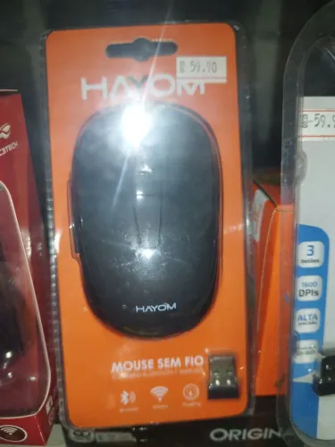 MOUSE SEM FIO WIRELESS E BLUETOOTH HAYOM