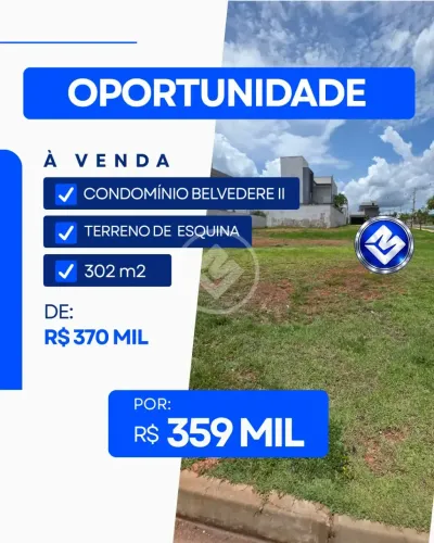 terreno belvedere II de oportunidade codigo: 286442