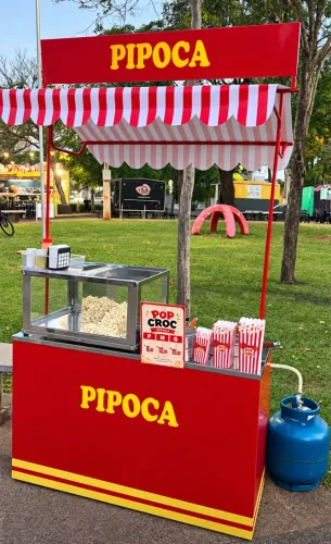 Barraca de pipoca - completa