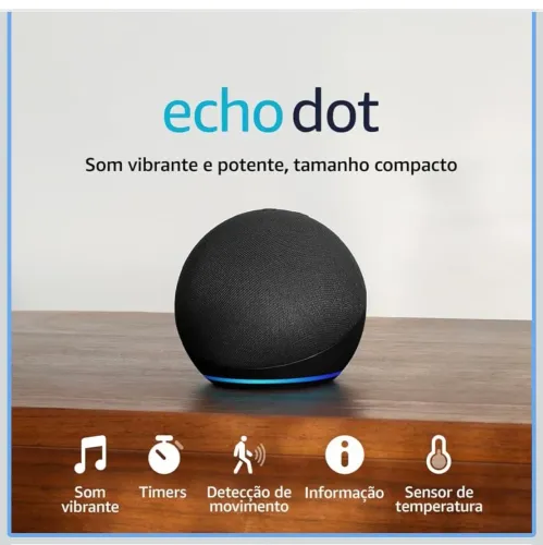 Echo Dot 5ª geração / Smart speaker com Alexa / Cor preta