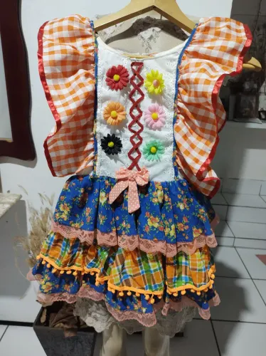 Vestido infantil junino 