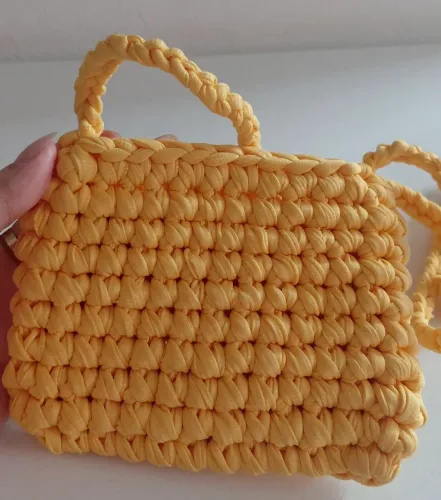 Bolsa de Crochê Mini Bag Gringa Tendência