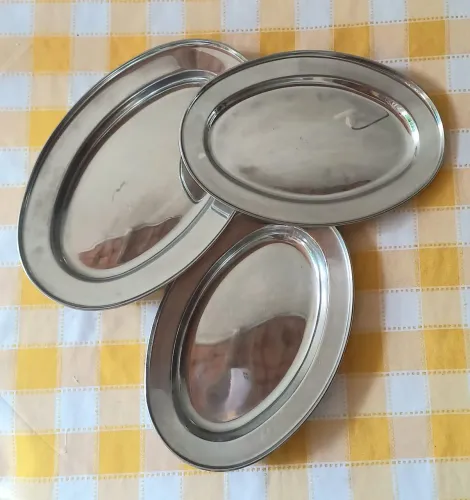 Trio de Bandejas Inox