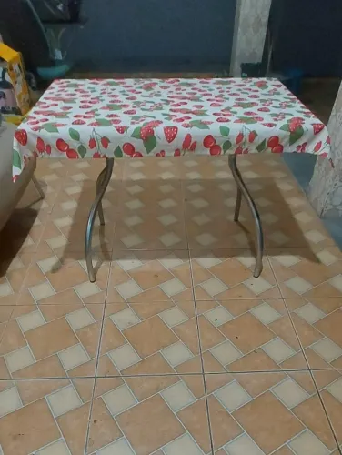 Mesa tampo de vidro