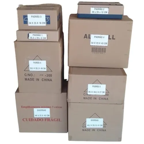 Caixas de Papelão Diversos Tamanhos Mudança E-commerce Usadas Semi-Novas Atacado Varejo