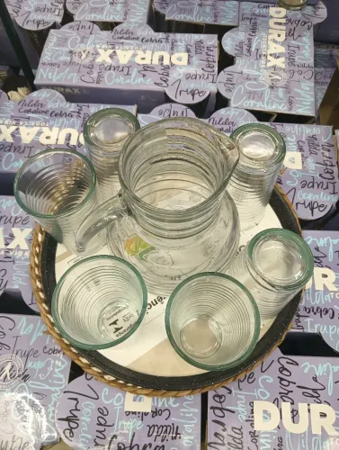 Conjunto durax jarra + 6 copos