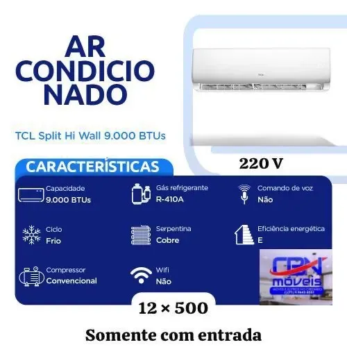 Ar condicionado no crediário 