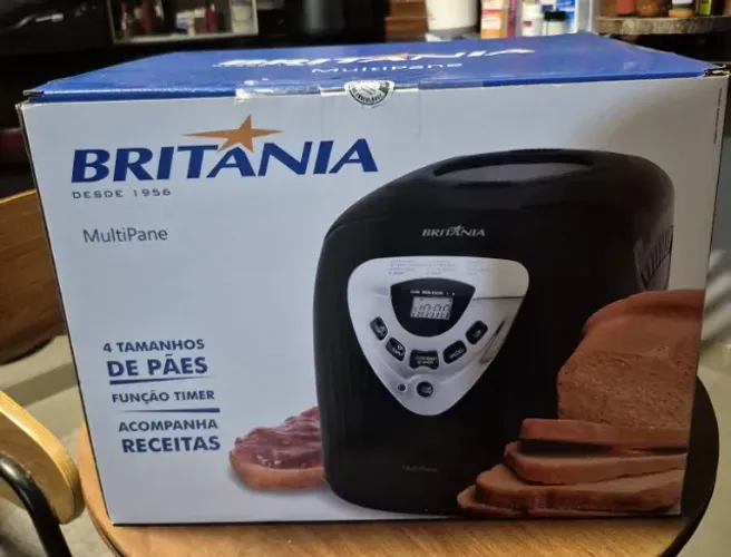 Panificadora Britânia Multipane Preta, 550W, 110v.