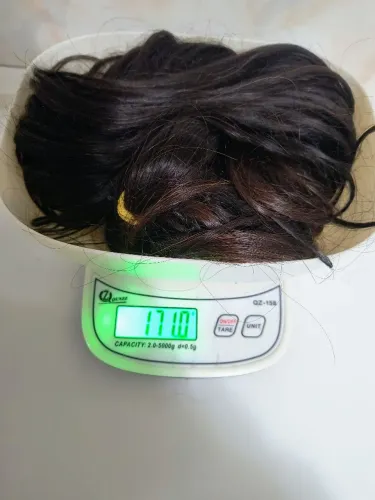 Megahair Cabelo Humano Cor Preto Ondulado.