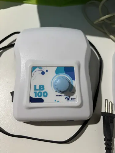 Micro Motor Beltec Lb 100 Elétrico Podologia Branco