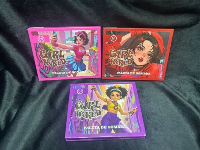 Lote de paletas de sombras - girl world 